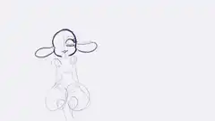sketch animation of two characters
