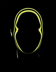 Yellow face morphing animation