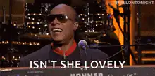 Stevie Wonder singing Isn't She Lovely