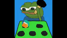 Pepe playing a game of chance