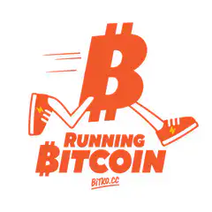 Running Bitcoin Logo Animation