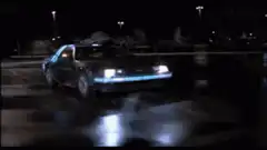 DeLorean time travel explosion