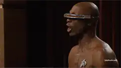 Data's visor turns into sunglasses