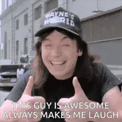 Wayne's World Guy Thumbs Up
