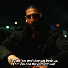 The Punisher stay down quote