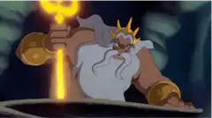 King Triton angry then shocked