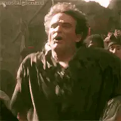 Bruce Campbell screaming in Army of Darkness