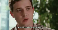 I wont forget this moment
