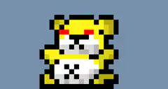 pixel art cat head bobbing