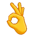 OK hand sign emoji