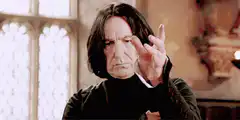 Severus Snape catches a ring