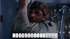 Luke Skywalker screaming NOOOOO