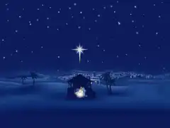 Star of Bethlehem over Bethlehem