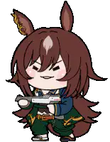 Chibi Horse Girl with Gun