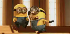 Minion headbutt and fall