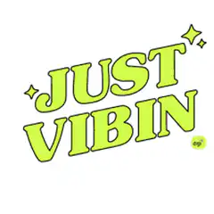 Just Vibin text animation