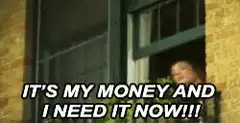 Woman yelling it's my money and I need it now
