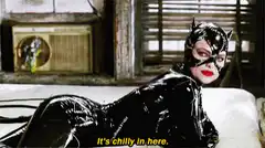 Catwoman says it's chilly in here