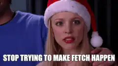 Rachel Green Stop Trying to Make Fetch Happen