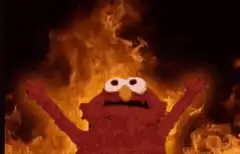 Elmo on fire