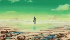 Vegeta gets kicked in the dick