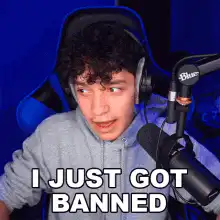 I just got banned reaction