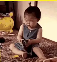 Toddler falls backward dramatically