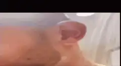 Man making funny faces