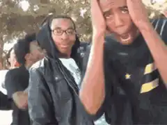 Guy holding head in shock