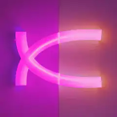 Neon Chi Symbol Animation