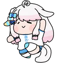 Chibi anime girl with bunny ears