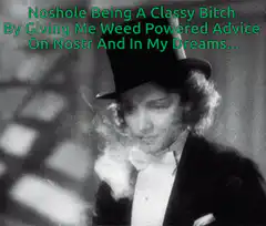 Classy Bitch Smoking Weed