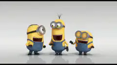 Three Minions Laughing and Falling Over