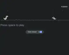 Chrome Dino Game Start Slower