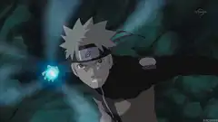Naruto charging Rasengan