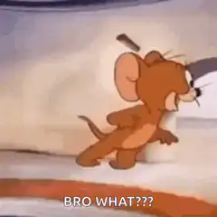 Jerry looking confused bro what