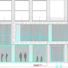 Zara storefront elevation diagram