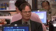 Dwight Shushes and Smirks
