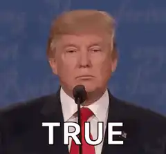 Donald Trump nodding TRUE