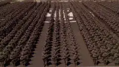 Soldiers marching and I'm doing my part