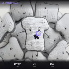 Crochet bread puzzle piece