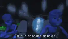 Blue Man Group performing I'm Blue