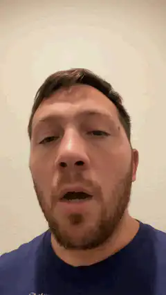 man looking around confused