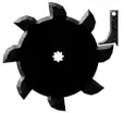Black gear and wrench icon