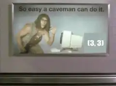 Caveman computer ad and Zach Galifianakis