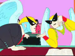 Wolverine and Lady Deathstrike kissing