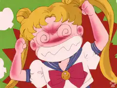 Sailor Moon excited facepalm