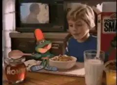 Honey Smacks frog magic spoon