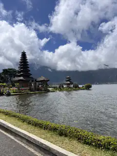 Pura Ulun Danu Beratan temple on lake
