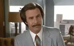 Ron Burgundy nodding